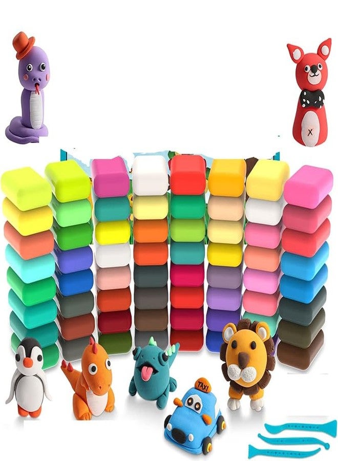 Eclet (Pack of 12) Air Dry Clay, Colorful Children Soft Clay, Creative Art Crafts, Gifts for Kids-Multi Color. Non-Toxic Modeling Magic Fluffy Foam Bouncing Clay Putty Kit for Kids with Tools .142 - Image 1